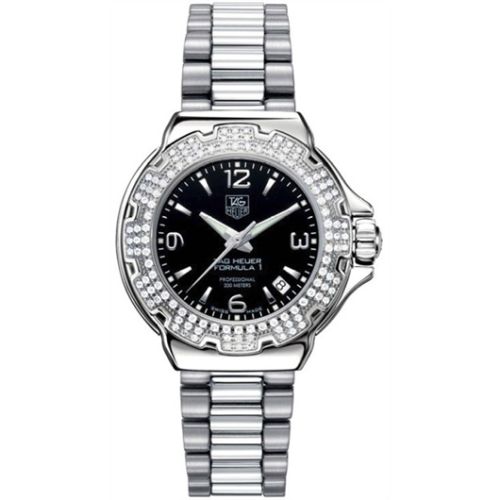 TAG Heuer Formula 1 Quartz 37 Stainless Steel / Diamond / Black / Bracelet